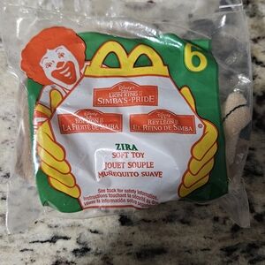 McDonalds Happy Meal Plush Toys 1998 LION KING II Simbas Pride Zira New in Bag
